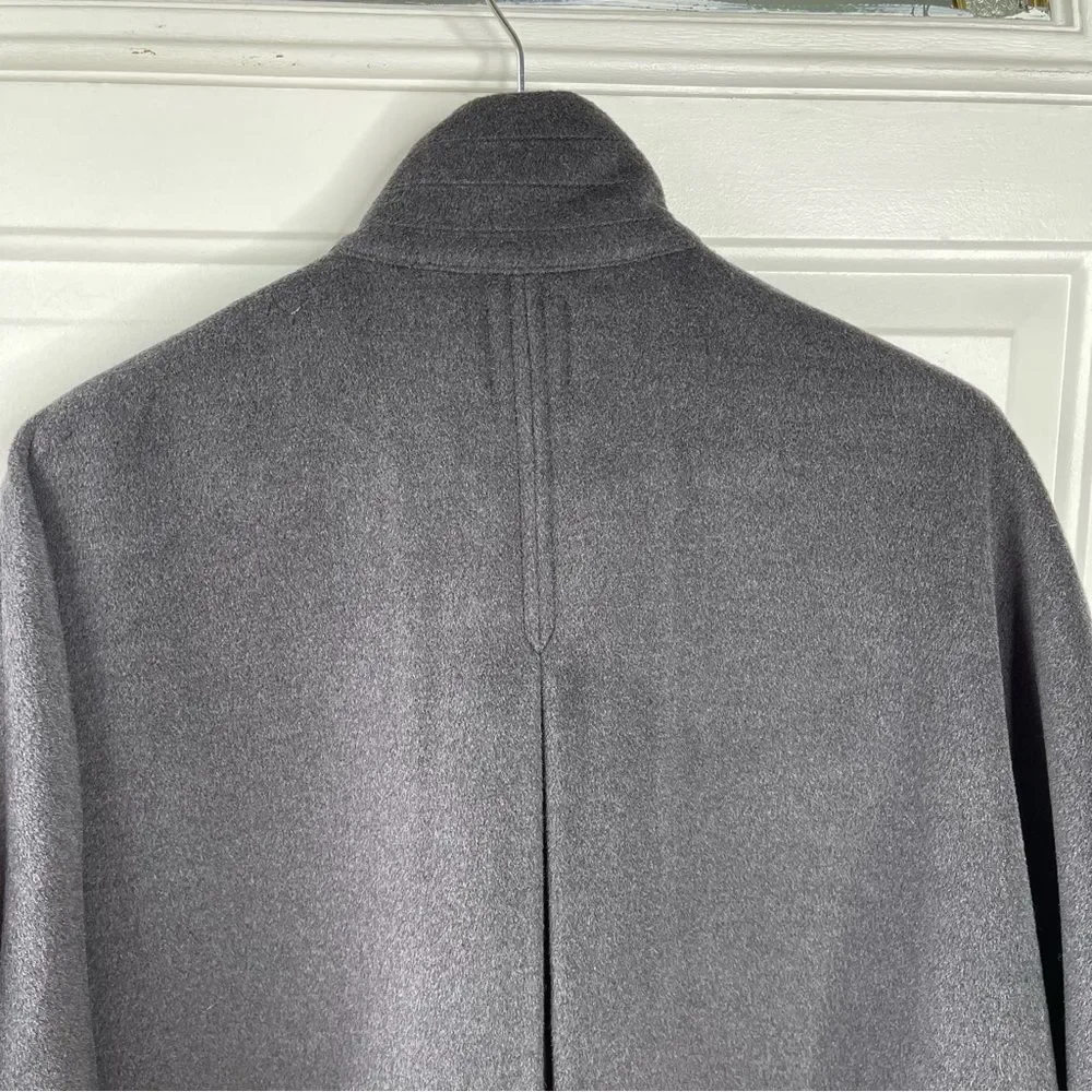 Leith Wool Charcoal Grey Short Sleeve Oversized Jacket Size M/L - Picture 8 of 9